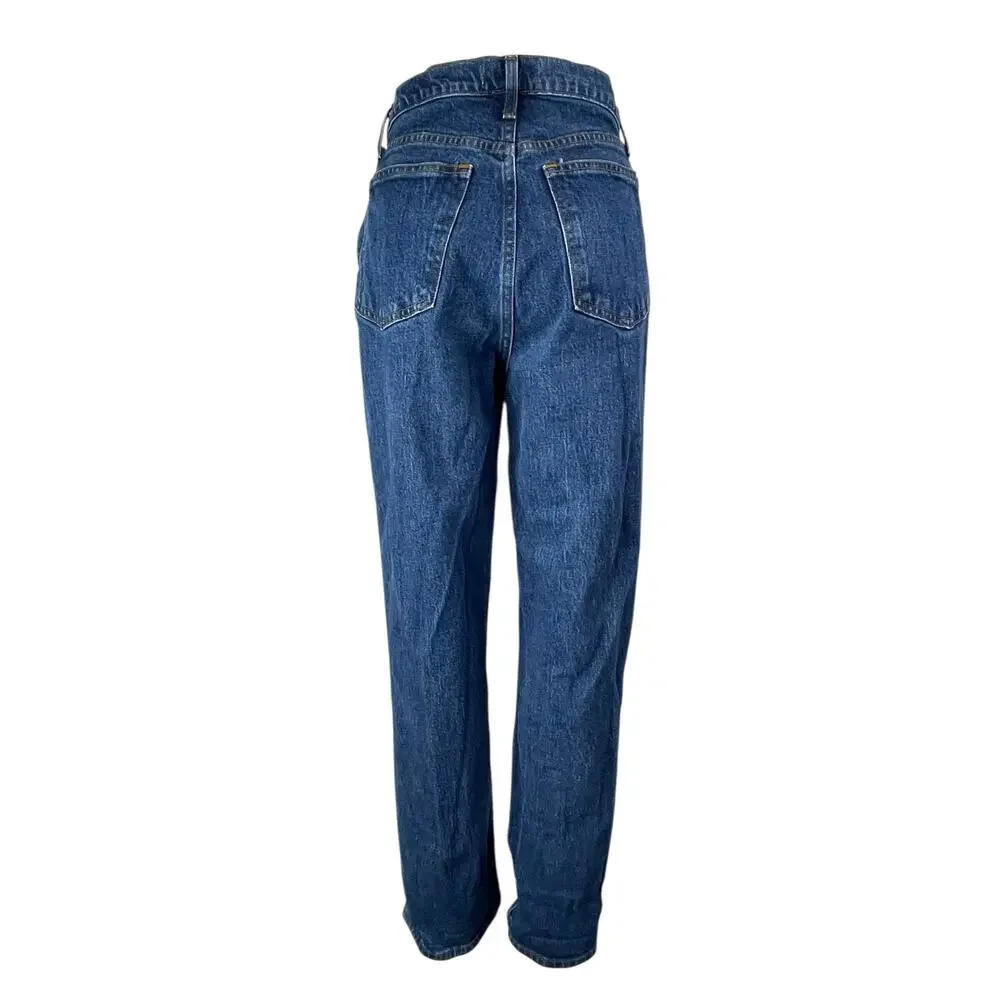 Abercrombie & Fitch 90's Straight Blue Ultra High Rise Denim Jeans Pants Size 10